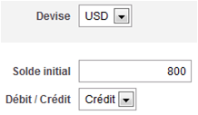 Ajouter un compte en devise étrangère