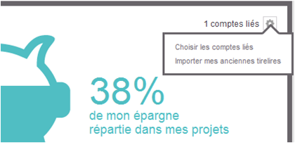 Choisir les comptes liés