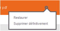 Supprimer définitivement